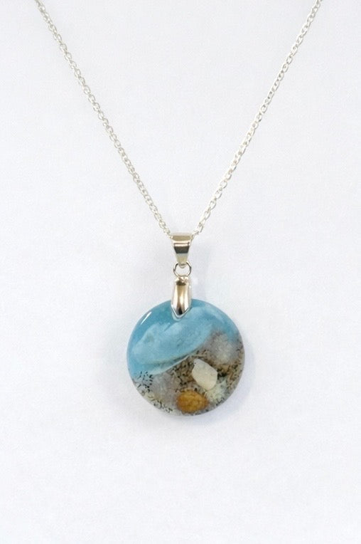 🌊 Sullivan's Island Round Pendant